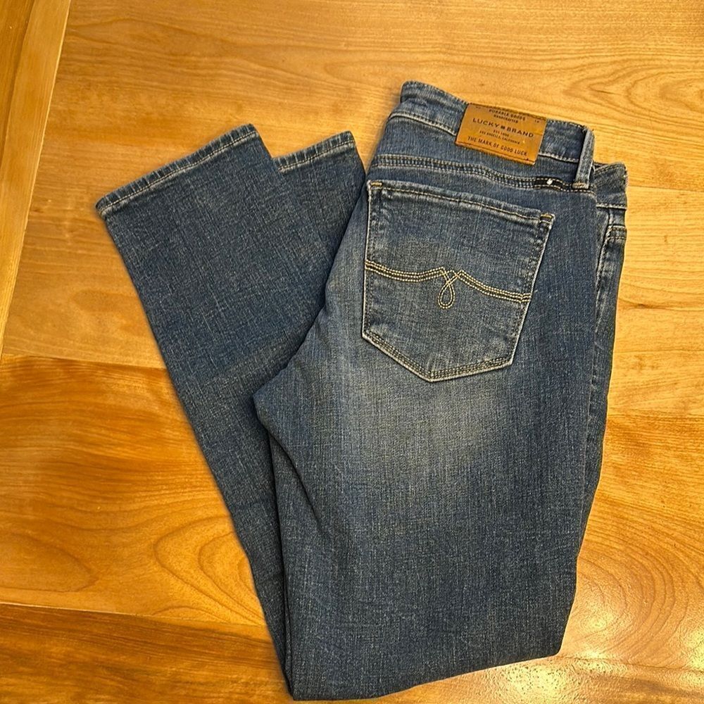 Lucky‎ Brand Blue Straight Jeans Lolita crop